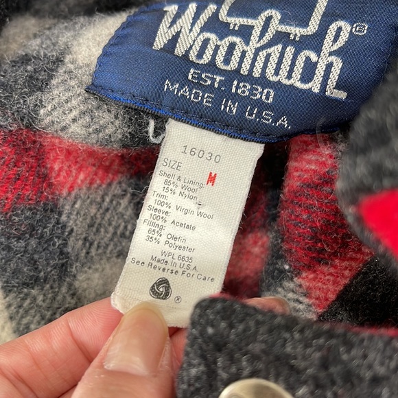 Vintage Woolrich plaid wool bomber jacket - Picture 9 of 11